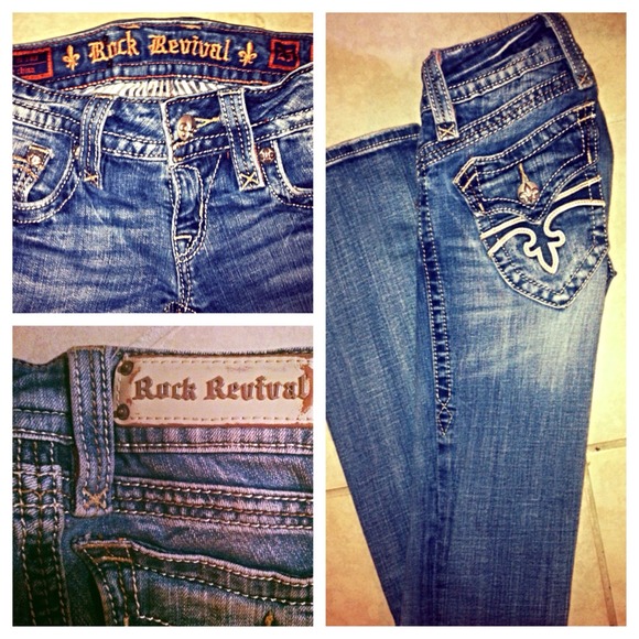 replica rock revival jeans