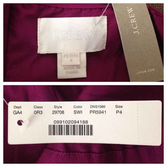 J.Crew | Purple Chiffon Dress - Picture 3 of 4