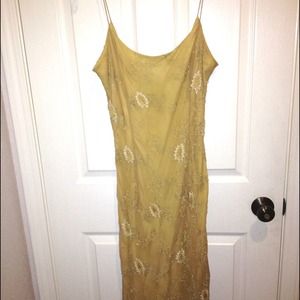 Clearance Sale⚡️100% Silk, Gold Dress