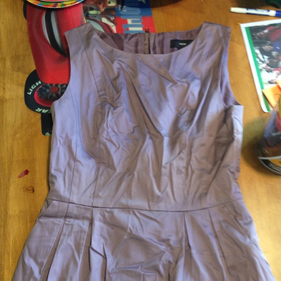 Lavender fit and flare dress