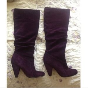 Jessica Simpson angie boots in plum suede