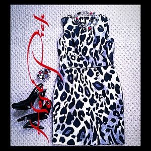 HOST PICK! Ann Taylor snow leopard dress