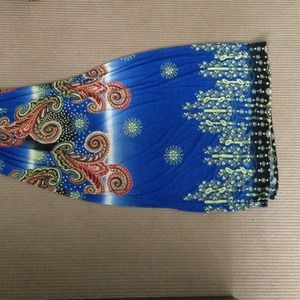 Beautiful blue printed maxi dress