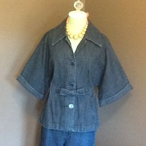 Denim Belted Jacket