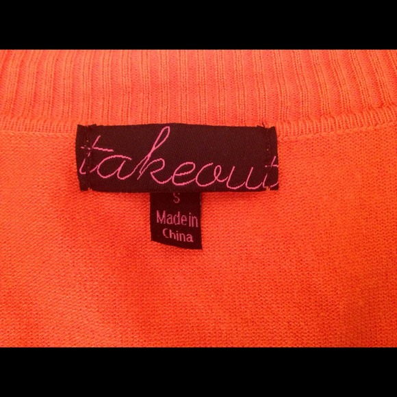 Orange/ coral top - Picture 2 of 4