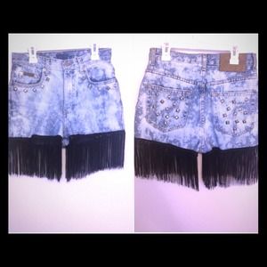 Calvin Klein high waisted shorts customized