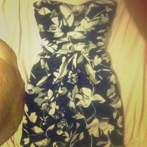 Strapless cocktail dress