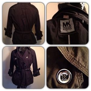 Short Black Trench Jacket