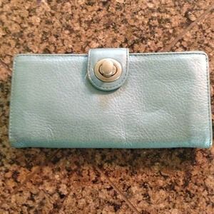 Hobo international ice blue wallet.