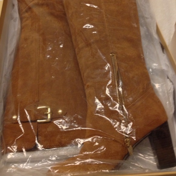 Authentic Suede MK boots, worn once.