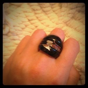 Hand blown glass ring