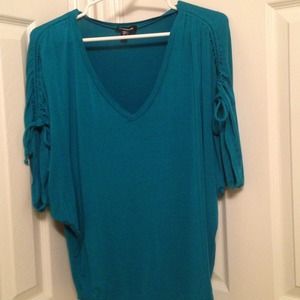 bebe turquoise top