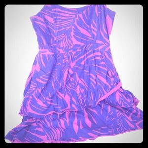 Roxy Purple Pink Layer Dress