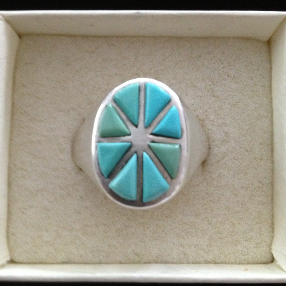 Silver and Turquoise Ring