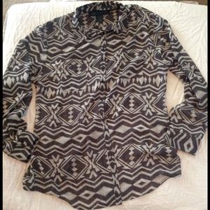 Kardashian collection chiffon top