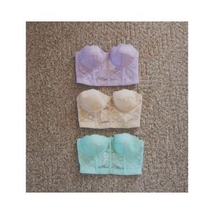Bundle of pastel colored bustiers/ corsets