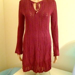 SOLD!! REDUCED! Purple/burgundy long sweater