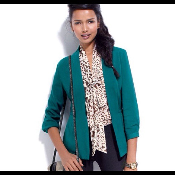SOLD ON EBAY-Jacket Required Teal Relaxed Blazer