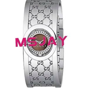 Gucci Twirl Small Stainless Steel Bangle YA112501
