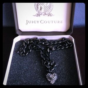 Juicy Couture Pave Heart Necklace