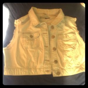 Adorable crop denim vest Topshop Adorable crop denim vest Topshop