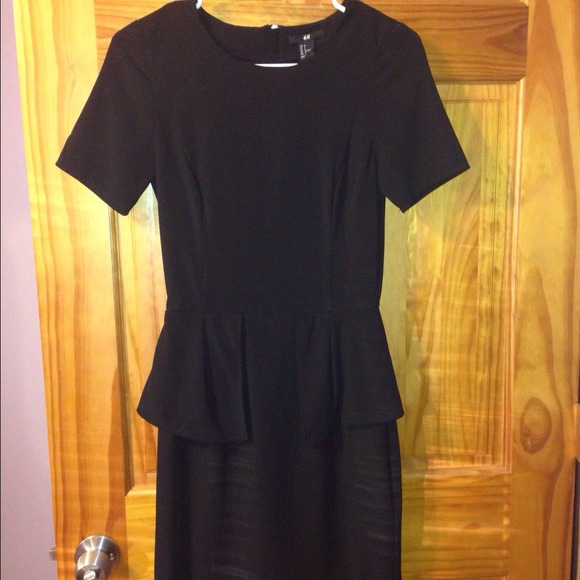 Perfect LBD! little black peplum dress