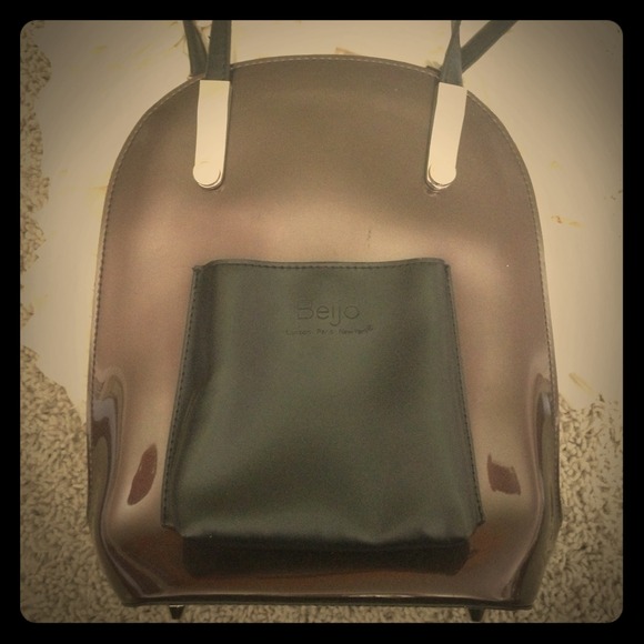 Beijing patent leather purse/ mini back pack