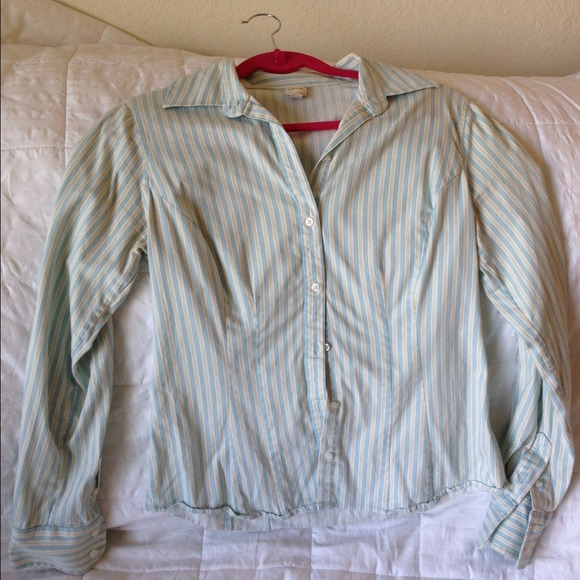 Blue/Yellow Button Up - Picture 2 of 3