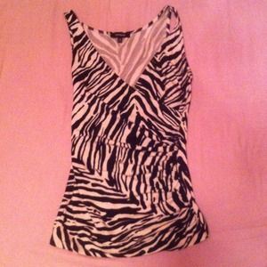 Express zebra dress shirt