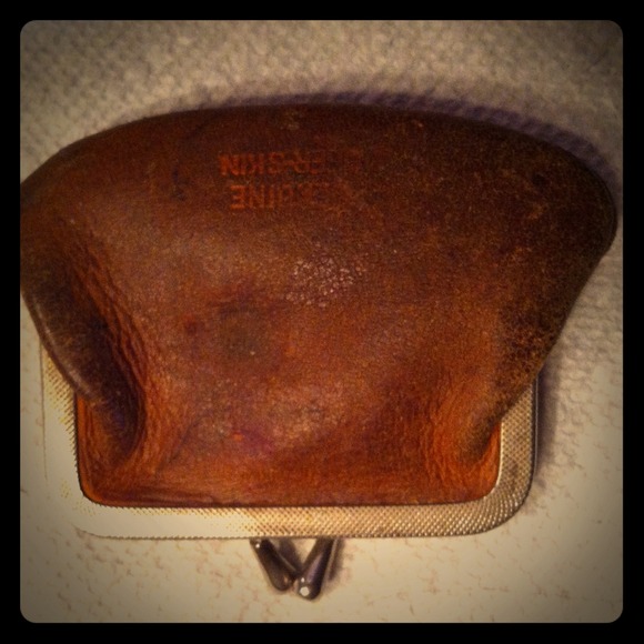 Vintage 1960's Deer Leather Coin Purse