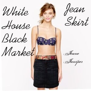 White House Black Market Skirt & Belt Bundle
