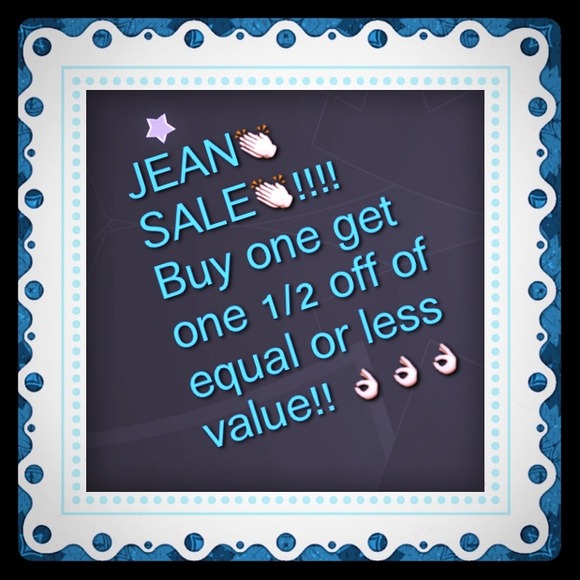 JEAN bottom and SkIRT SALE! BOGO 1/2 off!!