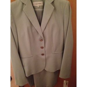 Sage Calvin Klein Suit