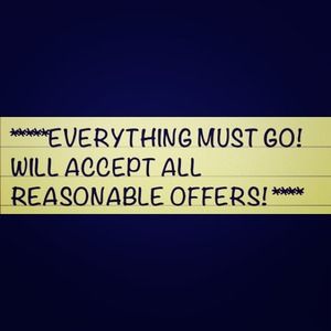 All clothes! On sale now! Make me an offer :)