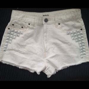 BDG High Waisted Studded Shorts