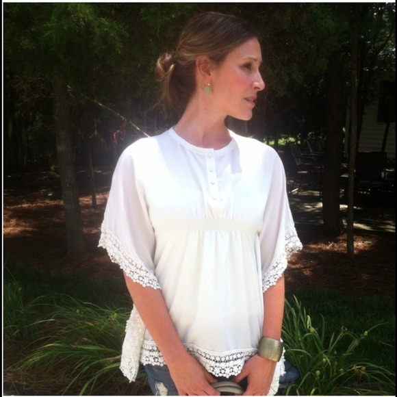 SOLD!! Hippie Chic Lace Blouse