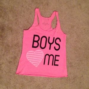 Hot pink tank top