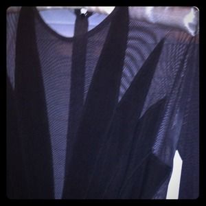 !!Reduced!! BLACK FORMAL DRESS W/ MESH CUT OUT