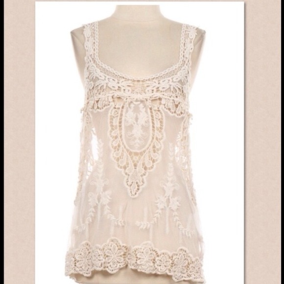 SOLD IN BUNDLE Romantic Chic Lace Tank