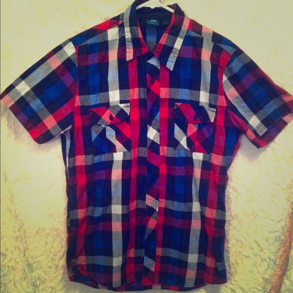 MEN Short Sleeve flannel
