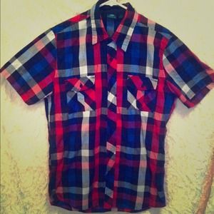 MEN Short Sleeve flannel