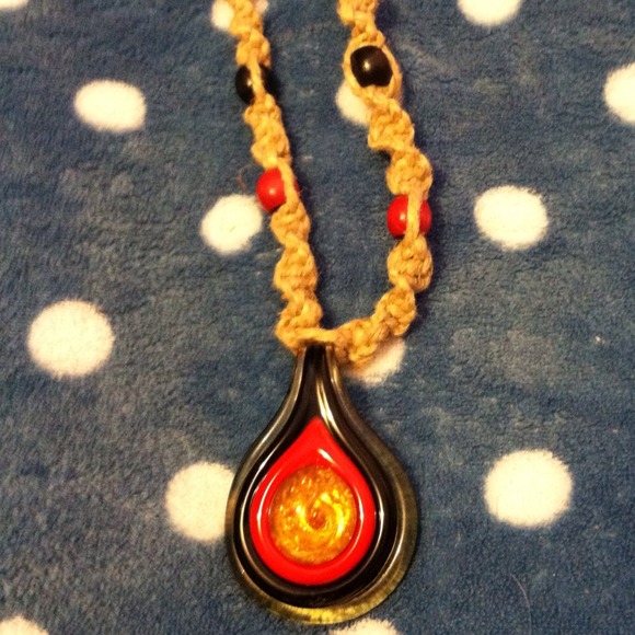 Handmade hemp necklace