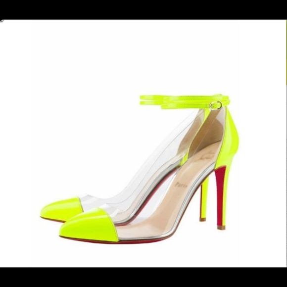 Shoes - Clear Pointed Heels Size 8