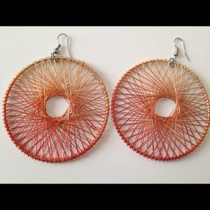 Burnt orange earrings