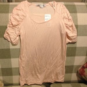 🚫bundled🚫Light Pink shirt with scrunched sleeves