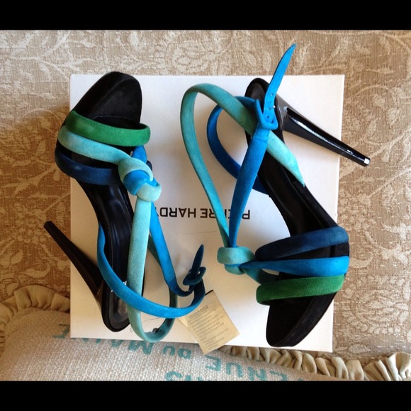 SOLD NIB Pierre Hardy Blue suede shoes - Picture 2 of 4