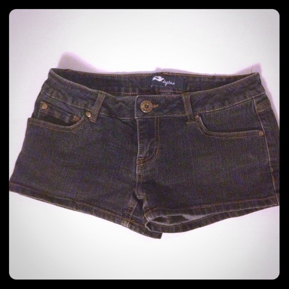 Dark blue jean shorts