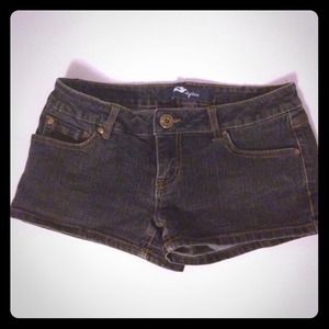 Dark blue jean shorts