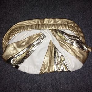 Stunning Ivory and Gold Clutch
