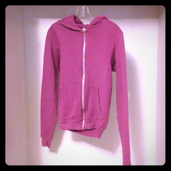 Pink American apparel hoodie